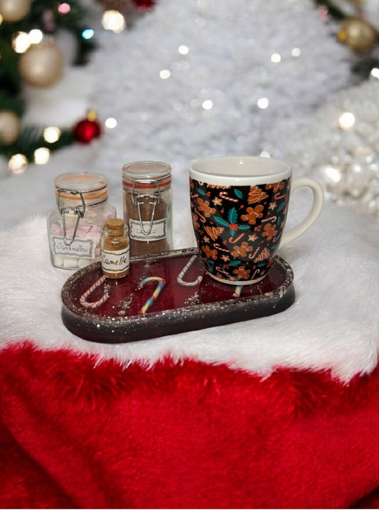 Kit plateau de Noël pour chocolat chaud